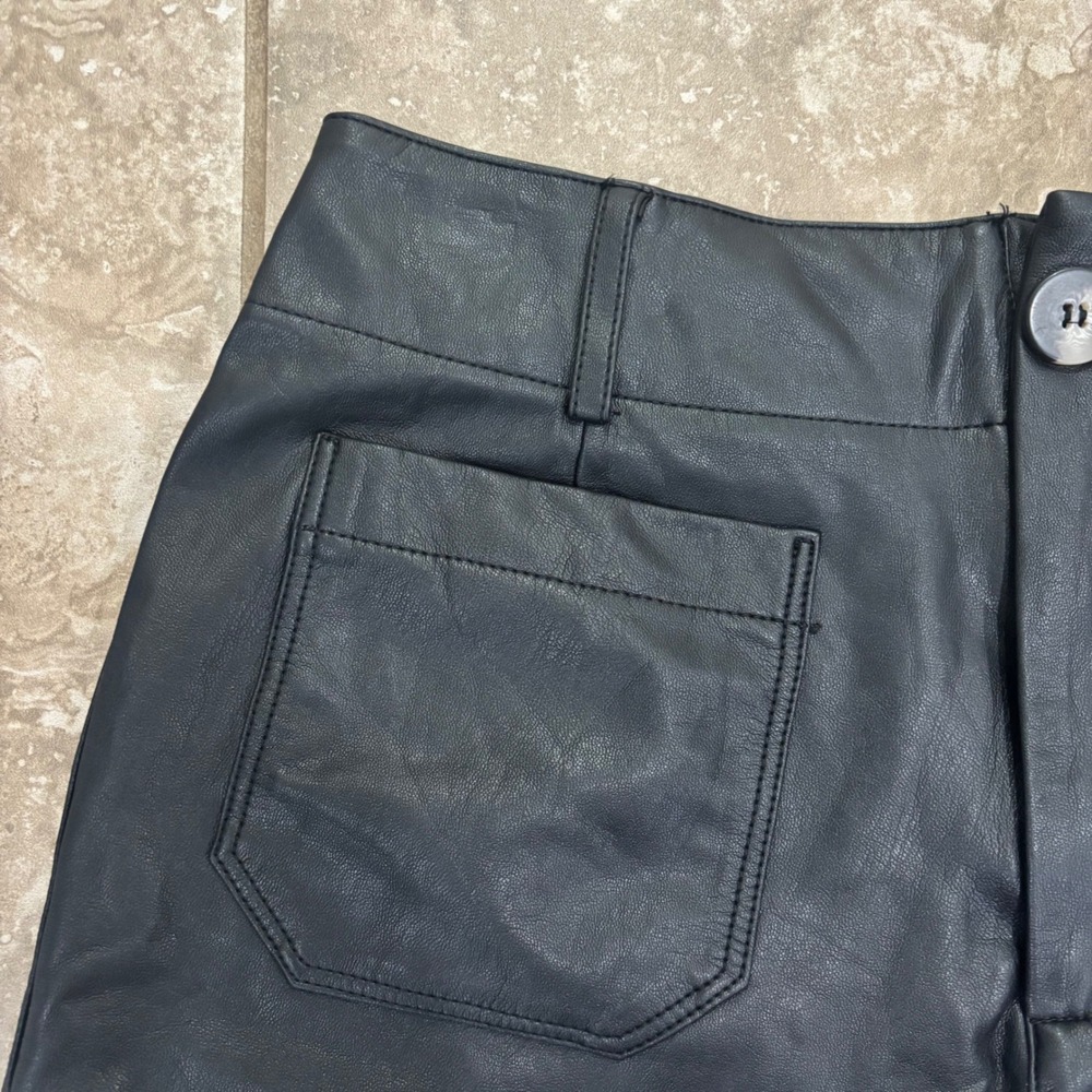 The Colette Faux Leather Shorts by Maeve Sz 27 - Picture 3 of 14